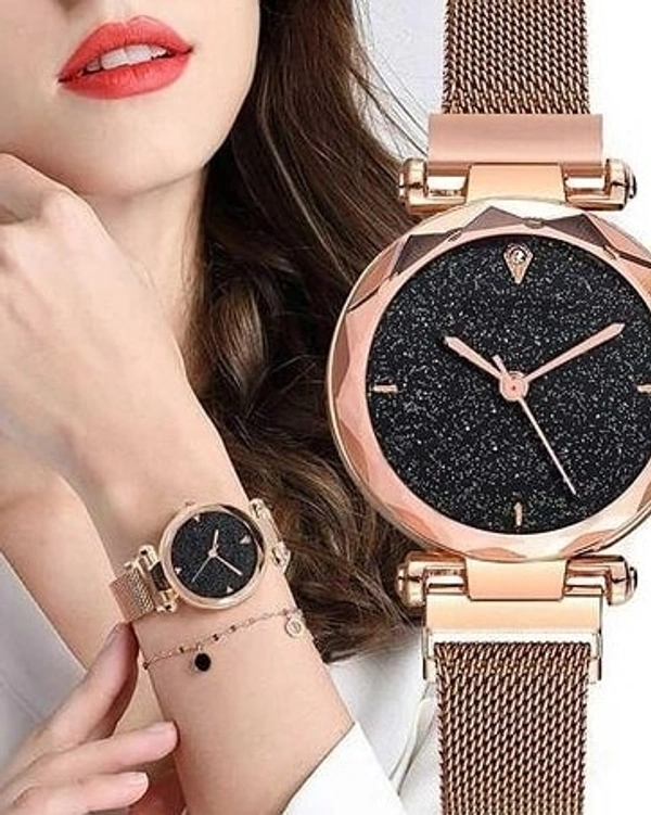 Classic Women Watches Bracelet Set Golden - 28717569