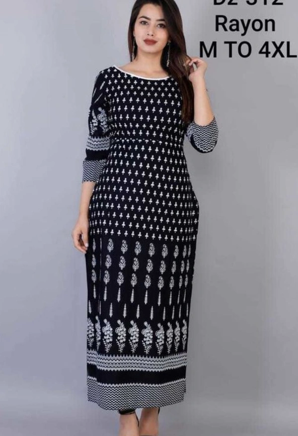 Adrika Pretty Kurti  Black - 14778093, 3XL
