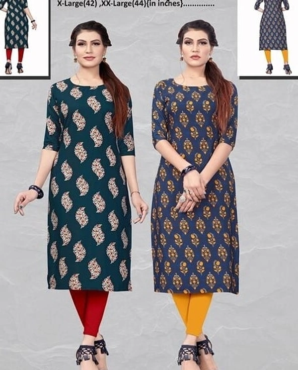 Women Ethnic Wear Straight Kurta Combo Of 2 - XXL, 44761296