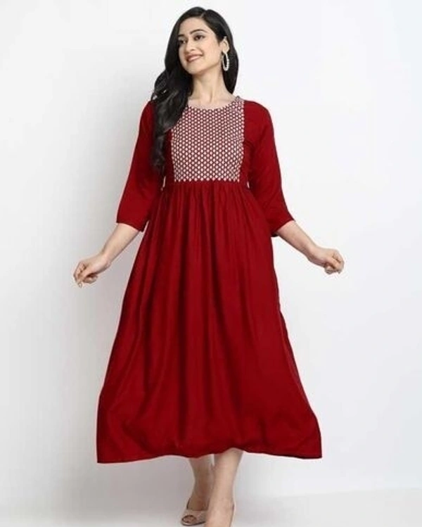 Kashvi Sensational Kurti Red - L, 42767383