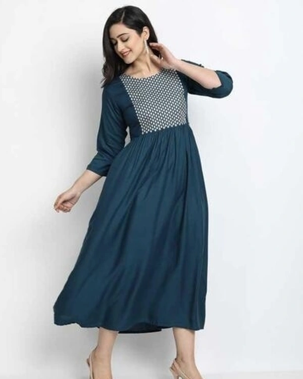 Kashvi Sensational Kurti Blue Shine - XL, 42767384