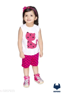 Pure Cotton Kid's Clothing Set Kids - 2-3 Years, White Orange