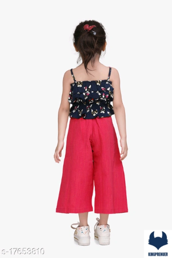  Stylish Girls Top & Bottom Set - 9-10 Years, Same As Shown