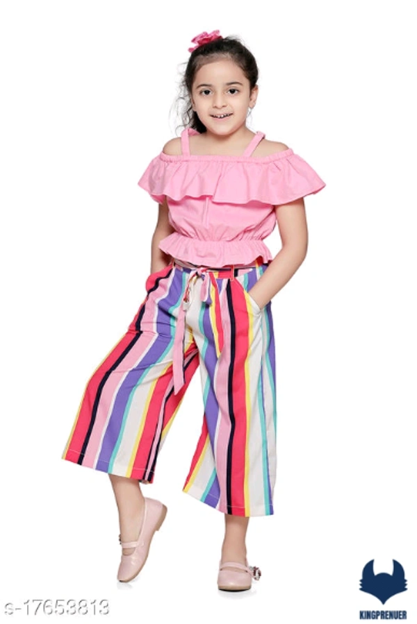 Stylish Girls Top & ottom Set  - 13-14 Years, Same as Shown