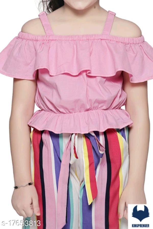Stylish Girls Top & ottom Set  - 13-14 Years, Same as Shown