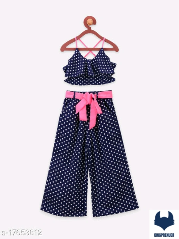 Blue Polka Dot Clothing Set - 4-5 Years, Same as Shown