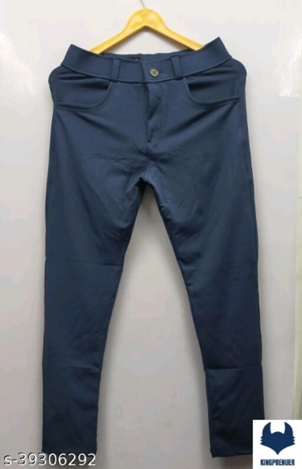 Casual Fabulous Men Track Pants- Lycra Strechable - 30, Blue