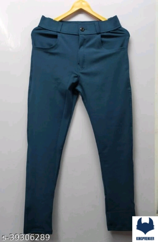 Casual Fabulous Men Track Pants- Lycra Strechable - 36, Navy Blue