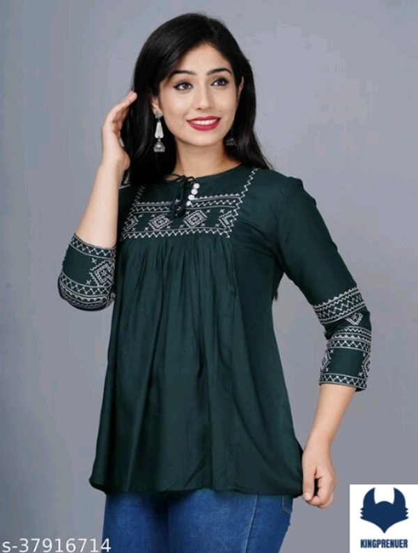 Women Tops & Tunics Trendy - L, Green