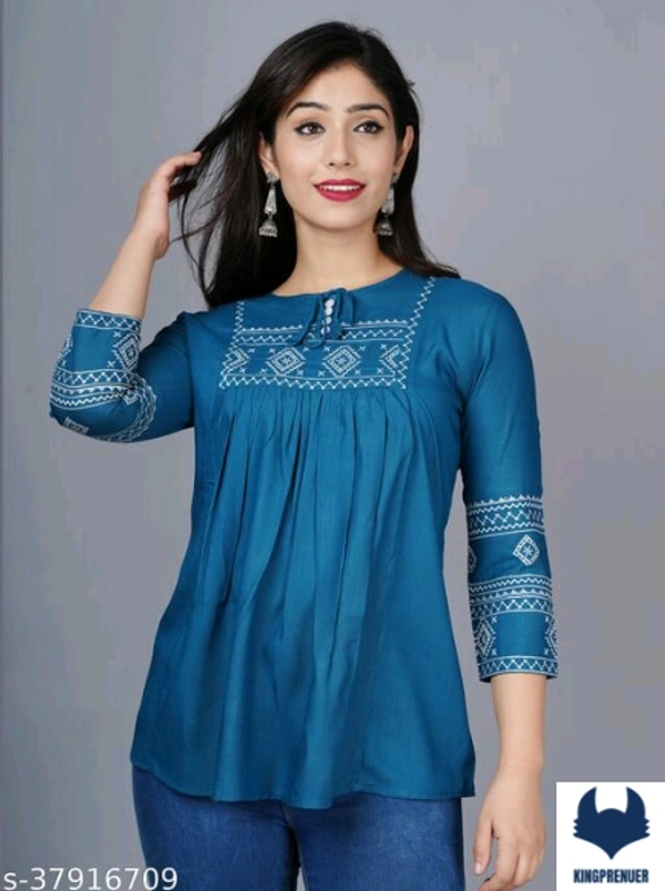 Women Tops & Tunics Trendy - XXL, Blue