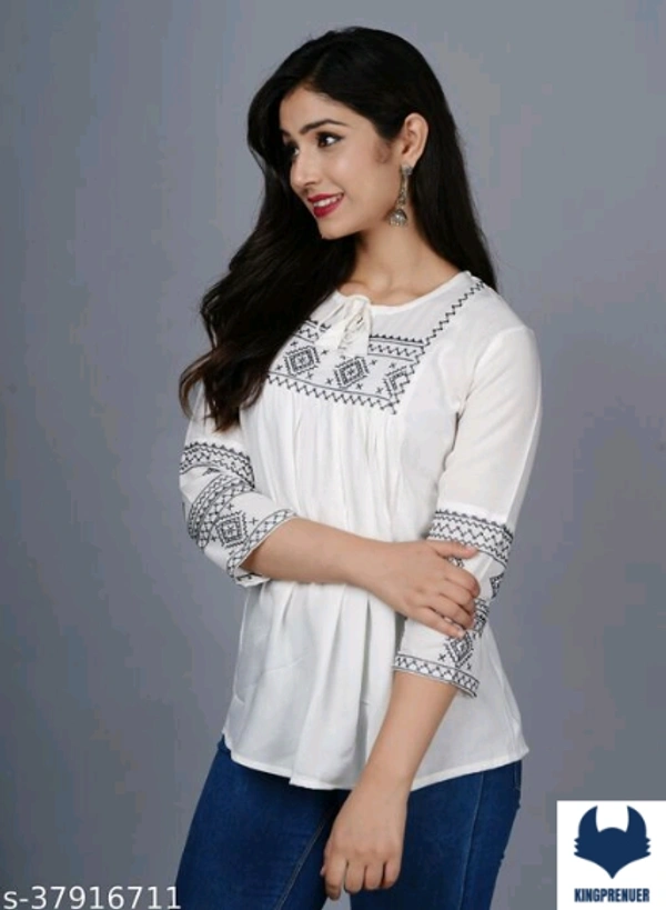 Women Tops & Tunics Trendy - M, White
