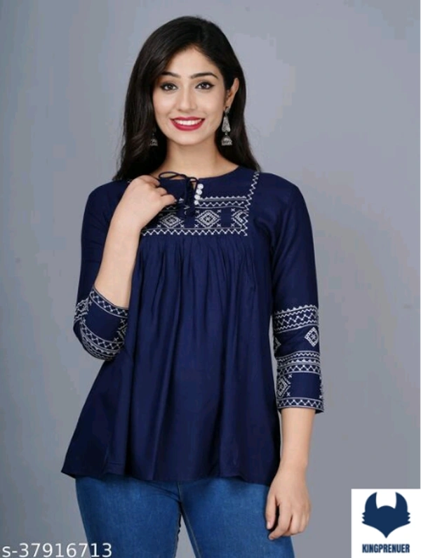 Women Tops & Tunics Trendy - XXL, Navy Blue
