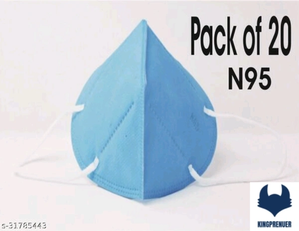 N95  PPE Masks - 20, Blue
