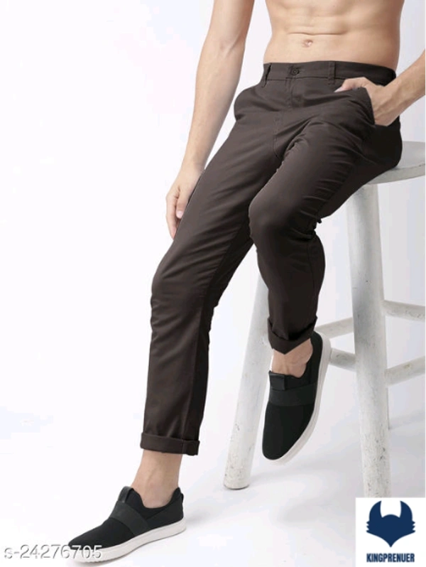  Men Trousers Casual Wear - 28, Brown