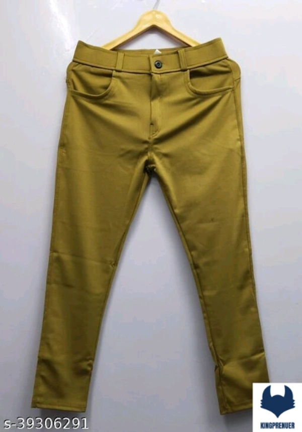 Casual Fabulous Men Track Pants- Lycra Strechable - 34, Yellow