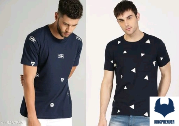 AXXITUDE Best Selling Stylish T-shirt for Men 2PCk - XL, Blue