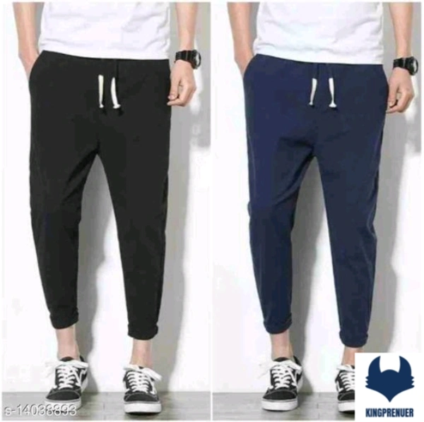 Men Trousers & Tracks COMBO 2 PACK - 28, Black - Red