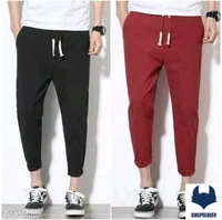 Men Trousers & Tracks COMBO 2 PACK - 28, Black - Red
