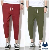 Men Trousers & Tracks COMBO 2 PACK - 28, Black - Red