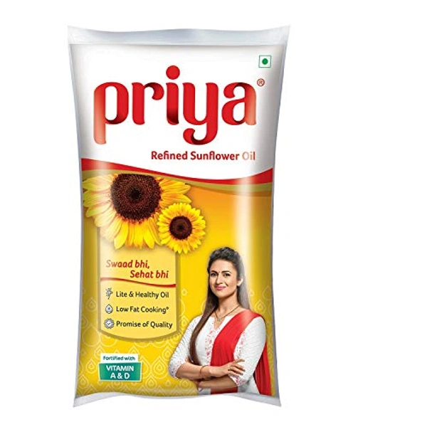 Priya Sunflower Oil - 1 L