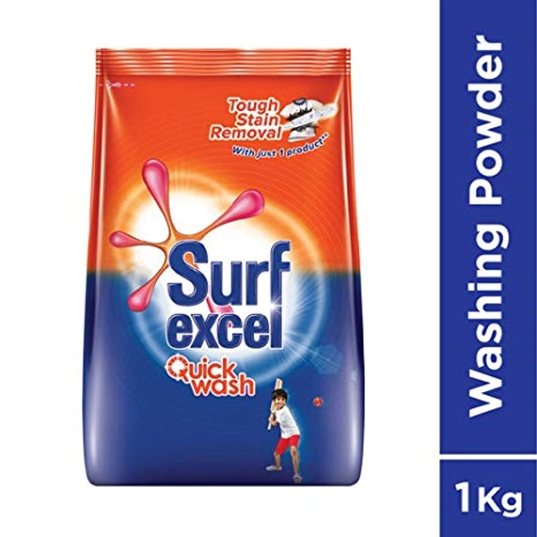 Surf Excel Quick Wash Detergent Powder - 1kg