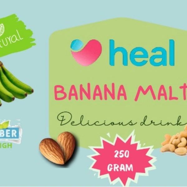 Heal Banana Malt Powder - 250 grams