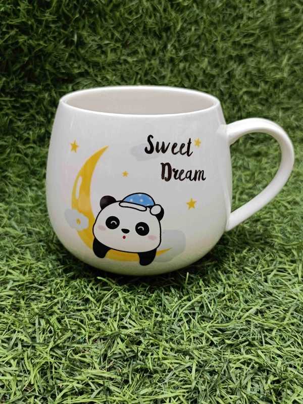 Panda Ceramic Mug With Spoon