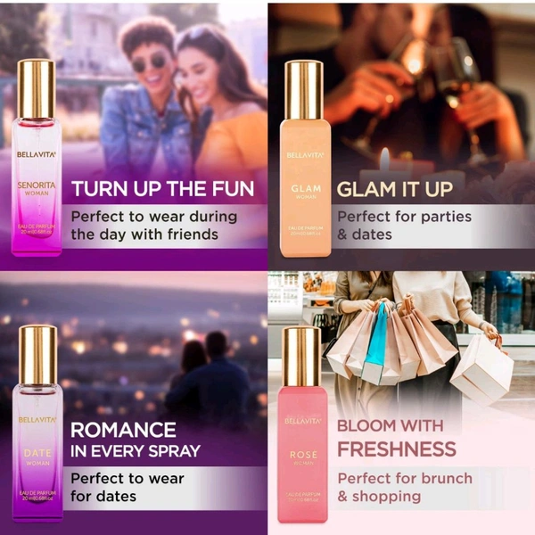 BELLAVITA Perfume Gift Set For Women  - 20 ml (4)