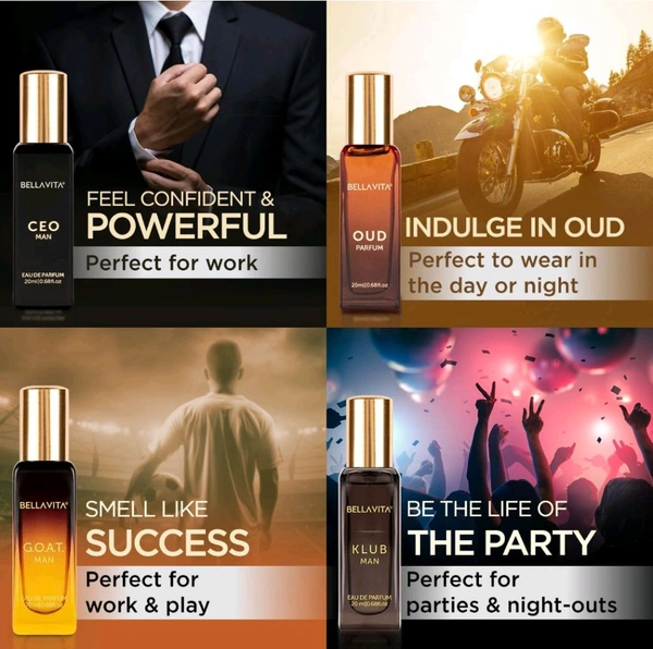 BELLAVITA Perfume Gift Set For men  - 20 ml (4)