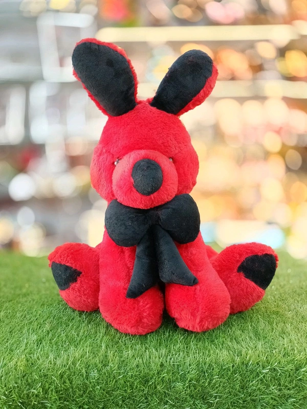 Rabbit 🐇 With Bow - Red, 18 Inch