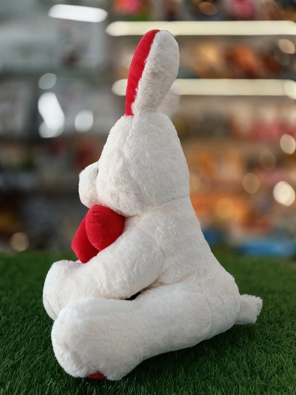Rabbit 🐇 With Bow - Cream, 18 Inch