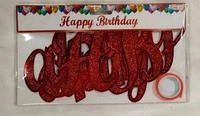 Happy Birthday Tag Sparkle - Silver