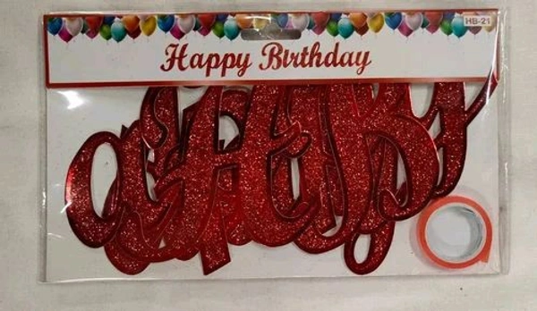 Happy Birthday Tag Sparkle - Black