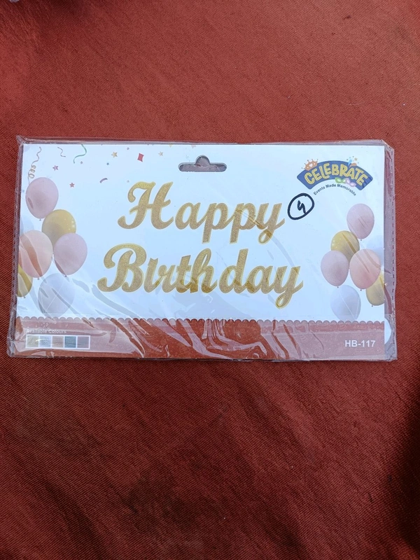 Happy Birthday Tag Sparkle - Red