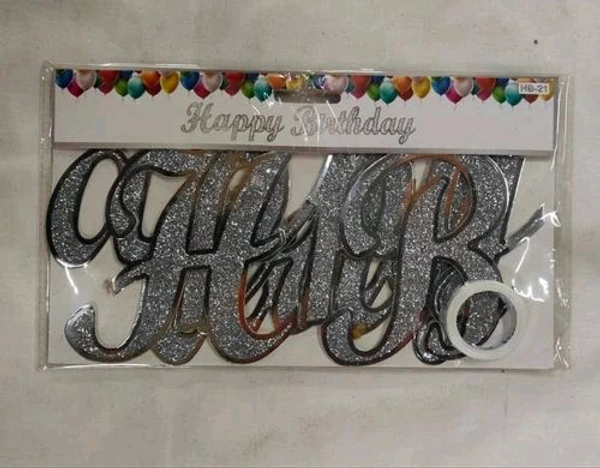 Happy Birthday Tag Sparkle - Red