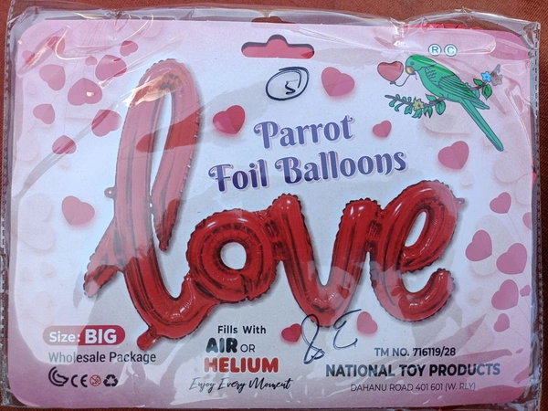 Love Foil Tag - Red