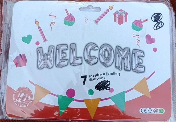Welcome Foil - Silver