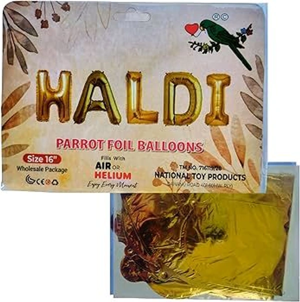 Haldi Foil Balloons  - Golden