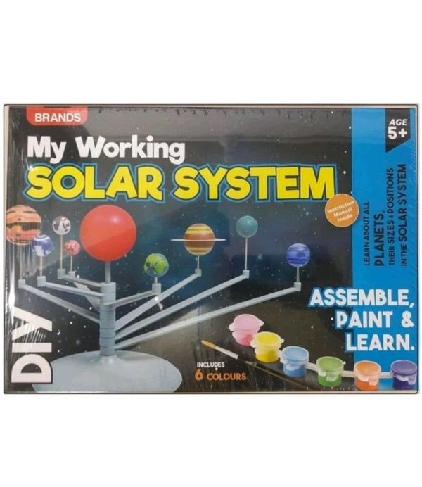 My Working Solar System, Planetarium Model Kit Project, Learning Planet System Science Kit, Educational Astronomy DIY Toy Kit, Ideal Gift For Boys & Girls 