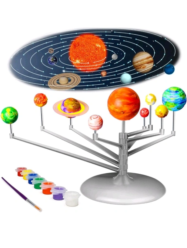 My Working Solar System, Planetarium Model Kit Project, Learning Planet System Science Kit, Educational Astronomy DIY Toy Kit, Ideal Gift For Boys & Girls 
