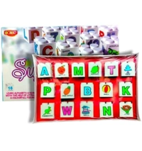 Super Blocks Learn Alphabets & Numbers Blocks Set for Children Learning Toy- Multicolor