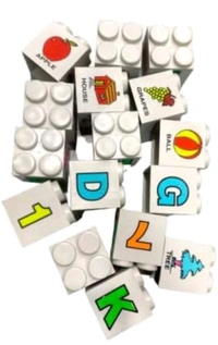 Super Blocks Learn Alphabets & Numbers Blocks Set for Children Learning Toy- Multicolor