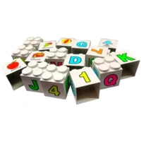 Super Blocks Learn Alphabets & Numbers Blocks Set for Children Learning Toy- Multicolor