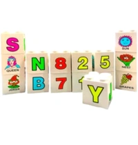 Super Blocks Learn Alphabets & Numbers Blocks Set for Children Learning Toy- Multicolor