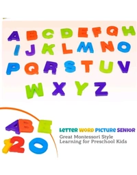 Ratna Educational Letter Word Picture Senior, Alphabets & Numbers for Kids to See The Picture, Find The Letter & Make The Word