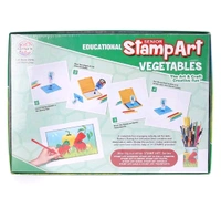 Ratna  Educational Art & Craft junior  Stamp Art Vegetable Big with 12 Different Vegetable Stamps for Kids