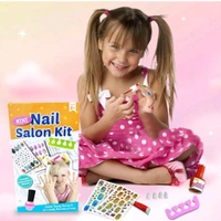 Mini Nail Art Salon Kit, Pretend Play at Home Salon for Girls, Best Gift for Girls 8+ (Multicolor)66%off