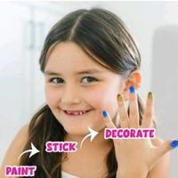 Mini Nail Art Salon Kit, Pretend Play at Home Salon for Girls, Best Gift for Girls 8+ (Multicolor)66%off