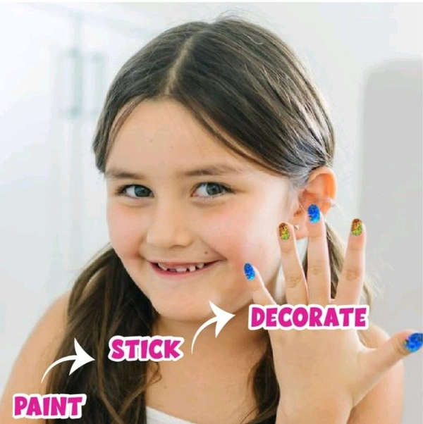 Mini Nail Art Salon Kit, Pretend Play at Home Salon for Girls, Best Gift for Girls 8+ (Multicolor)66%off