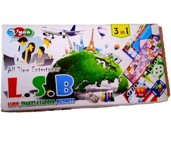 Vyas L.S.B Ludo, Snakes & Ladders, Buisness  3 in 1